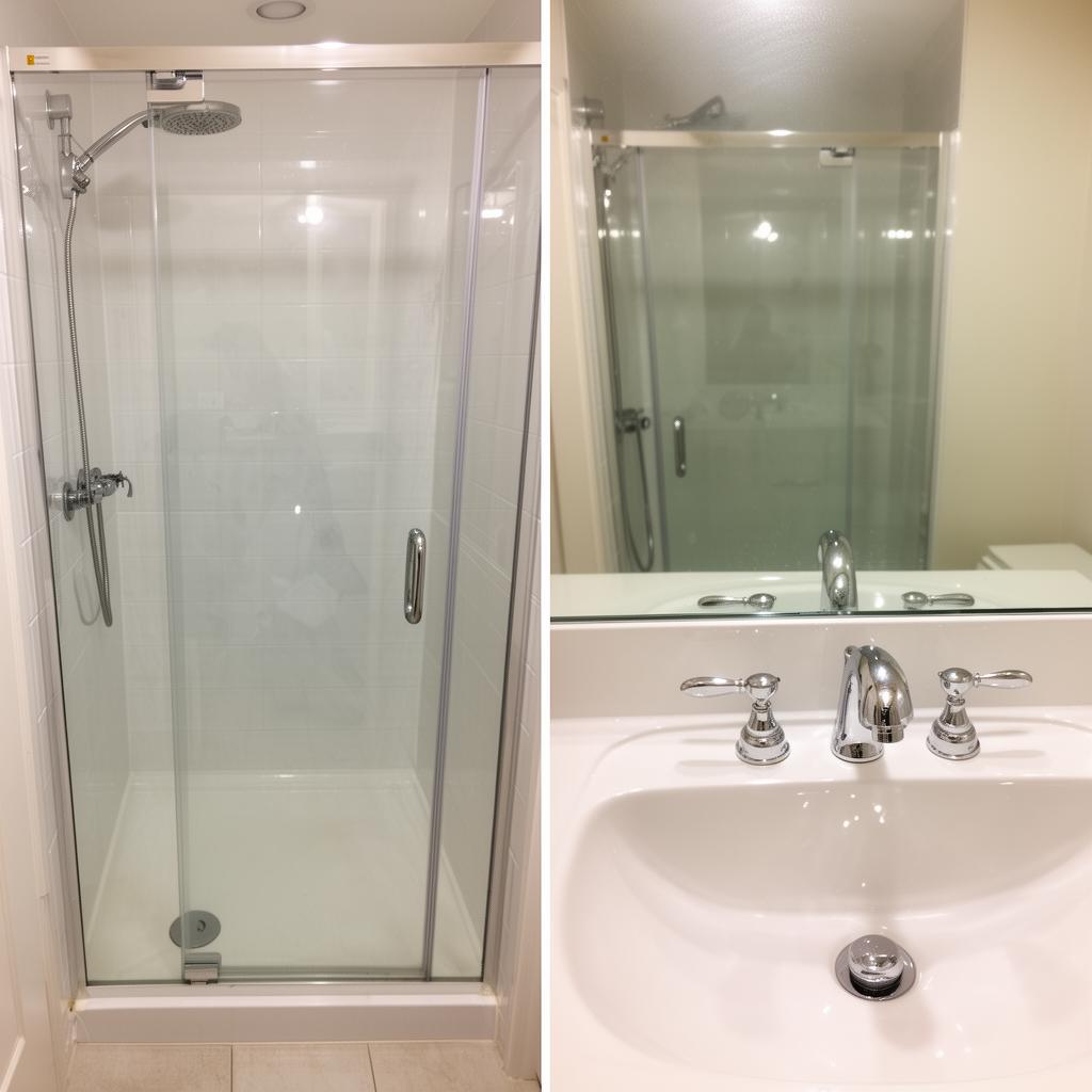 Bathroom deep clean after cleaning
