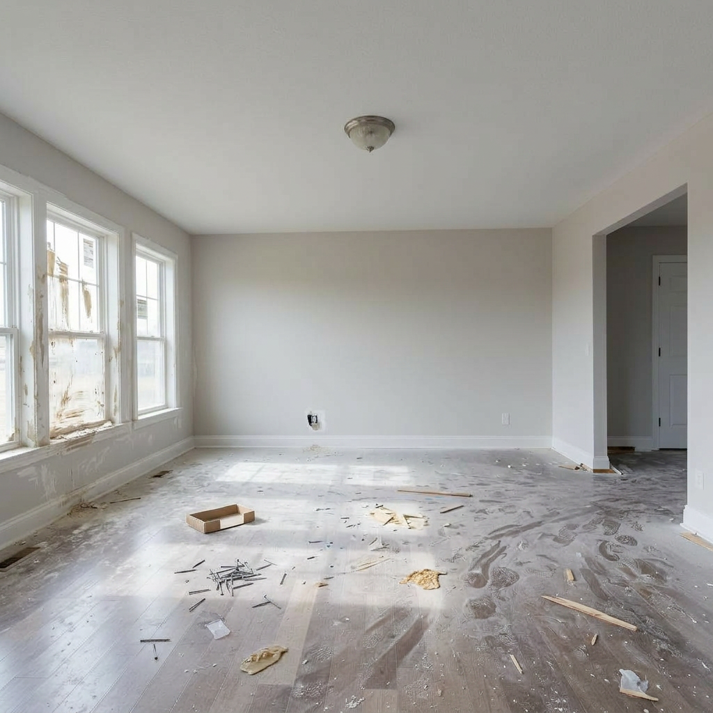 Post-Construction before cleaning